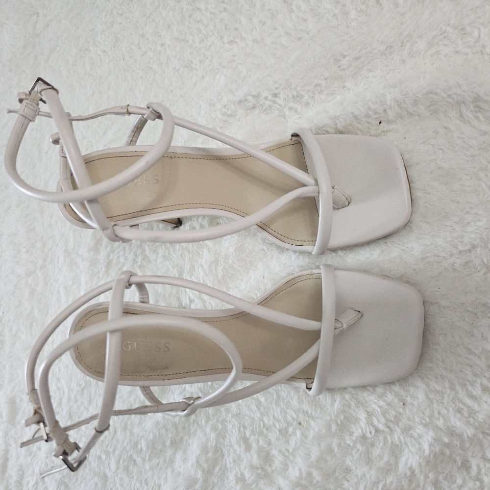 Guess Women's White Strappy Heels